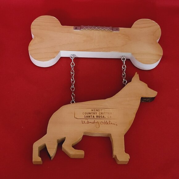 Wendy Country Critters Welcome Dog Sign German Shepherd - Picture 3 of 11